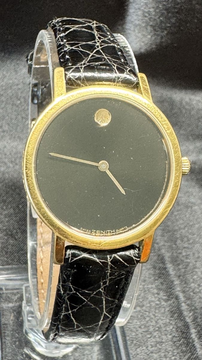 Movado Orologi: Movado Zenith, Lederarmband, Goldfarben – Usato da Untersiggenthal venduto da TimeandShine 6