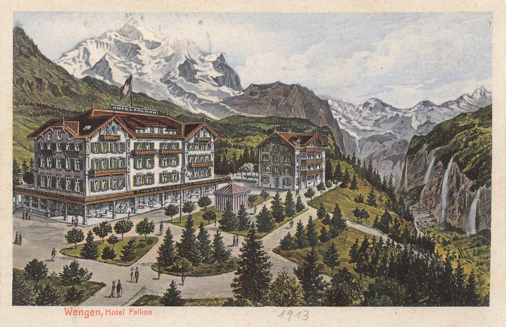 Cartes postales: Hotel Falken – D'occasion à Schwyz par Seffi56
