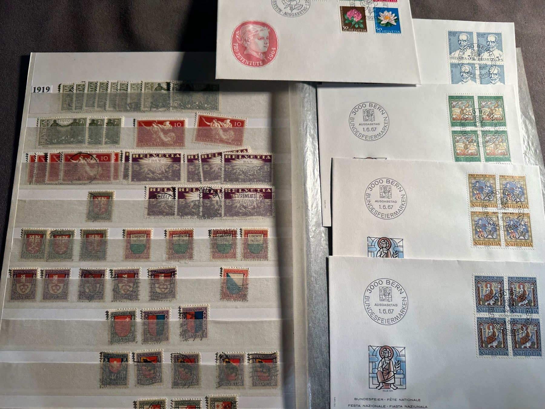Tutti i francobolli: Pro Juventute 1919, 1920, 1921 usw. – Usato da Stettfurt venduto da 2442 2