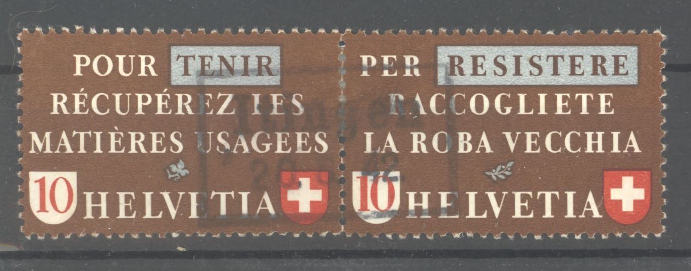Tutti i francobolli: 1942, Altstoffverwertung – Usato da Willisau venduto da Vollstempel