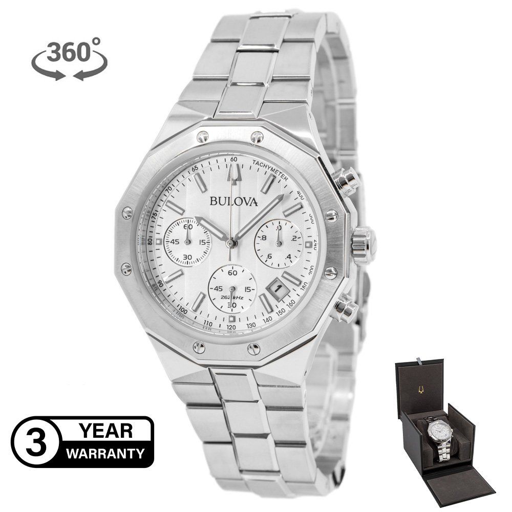 Bulova Orologi: Bulova Men's 96B408 Octagon Precisionist Quartz – Nuovo e nell'imballaggio originale da Schindellegi venduto da harveystore