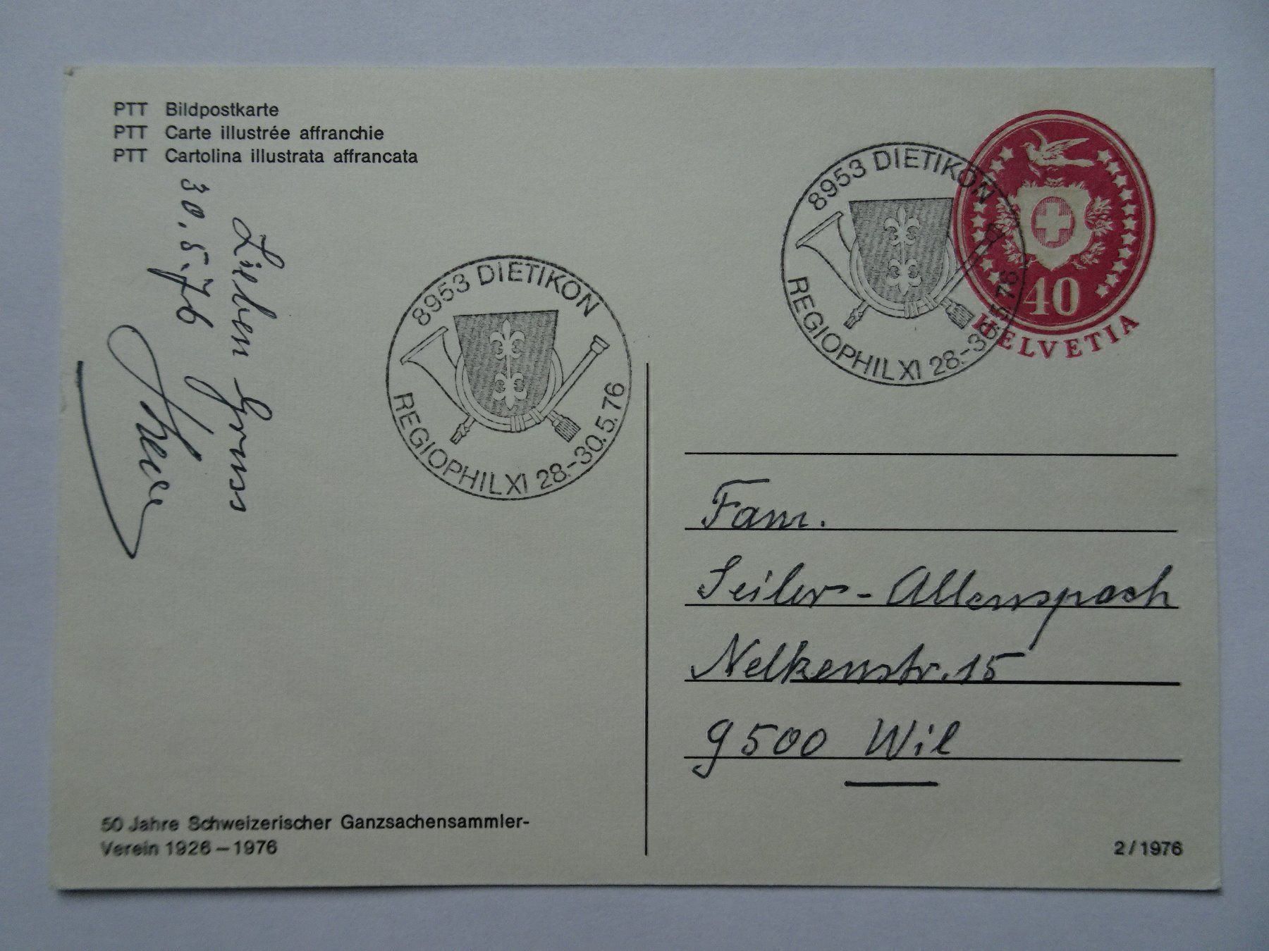 Tous les timbres: 1976 – Neuf (Voir description) à Aadorf par Chnorli-Furz 1