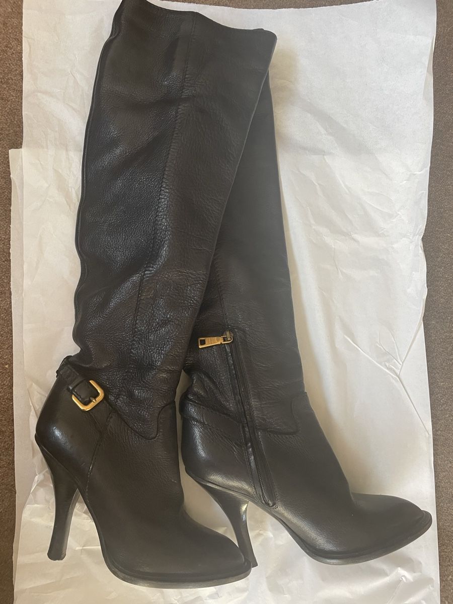 Scarpe da donna: Prada Lederstiefel Gr. 36 schwarz – Nuovo (secondo la descrizione) da Oetwil am See venduto da abtDesign
