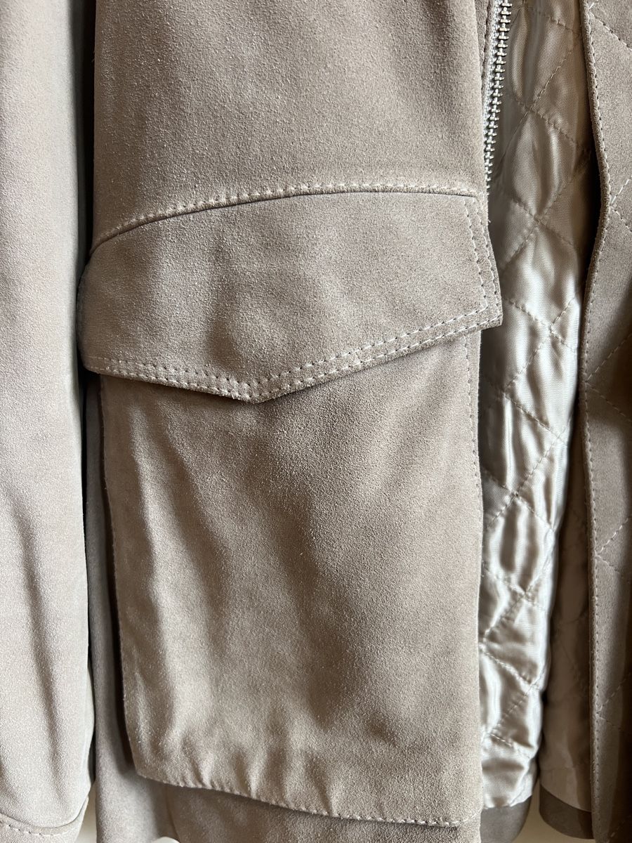 H&M Giacche: H&M beige suede leather jacket – Nuovo (secondo la descrizione) da Zürich venduto da Mirouch 2