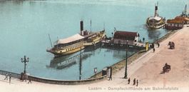 Dampfschifflände am Bahnhofplatz - (1907)