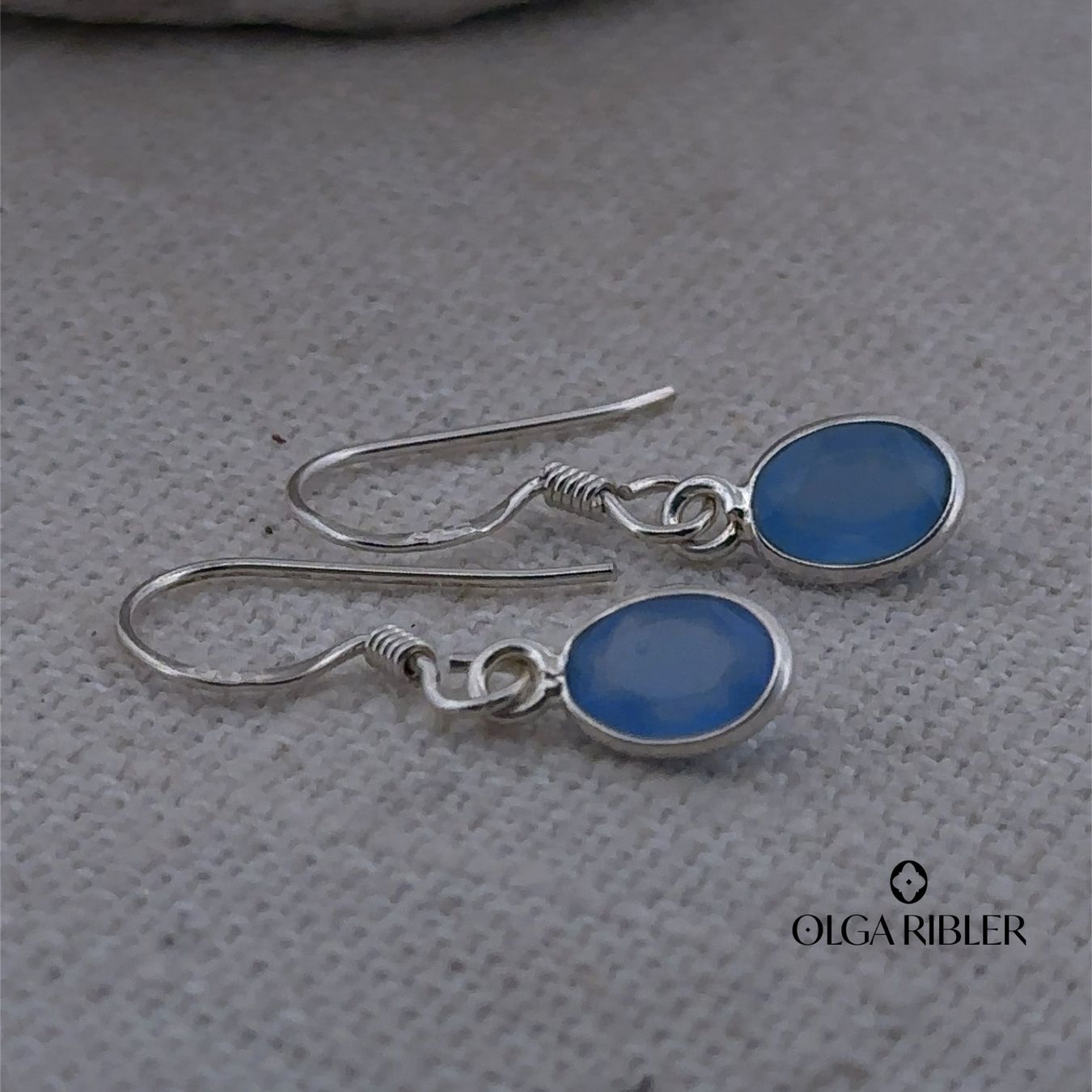 Olga Ribler Ohrringe & -stecker: Sterling Silber 925 Ohrhänger mit Chalzedone – Neu (gemäss Beschreibung) aus Luzern von Schmuckoutlet 3