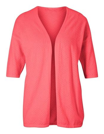 Cardigan Cotton Seide Rick Cardona NY Koralle