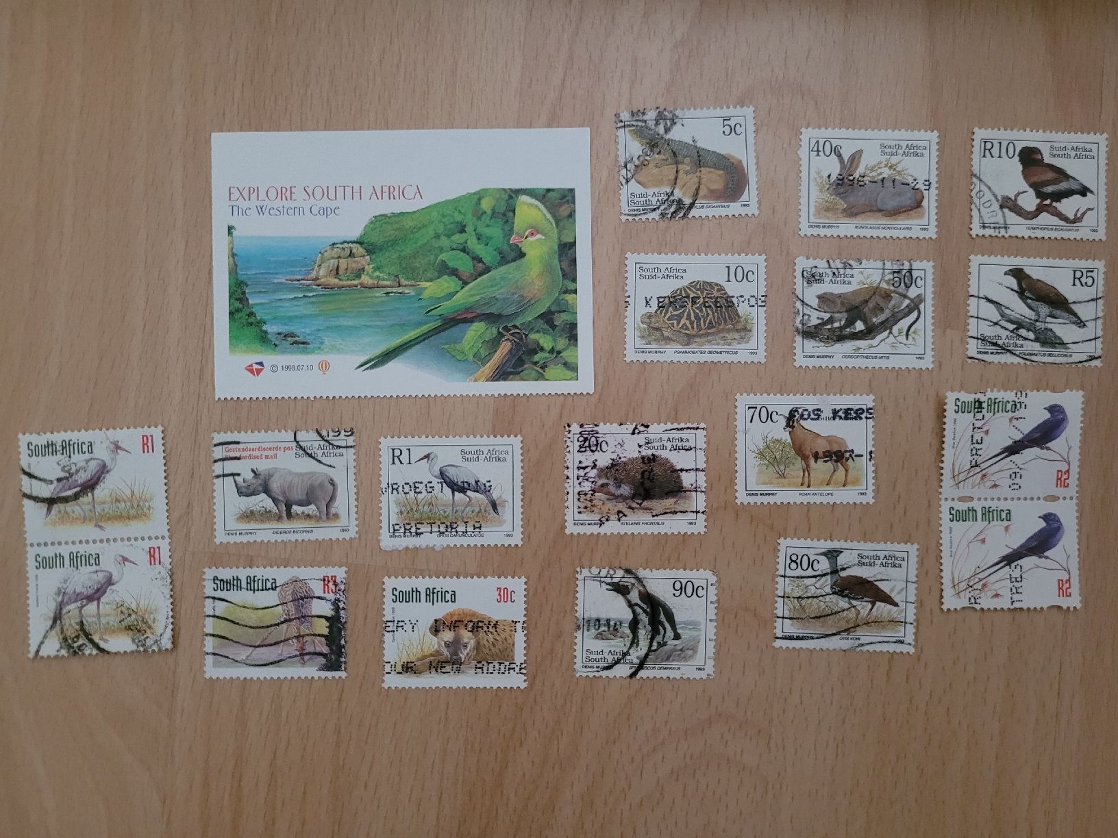 Alle Briefmarken: Briefmarken Südafrika Tiere – Gebraucht aus Inwil von Flower2325