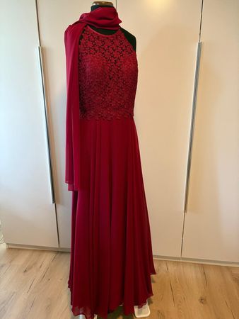 elegantes bodenlanges Abendkleid Gr.42