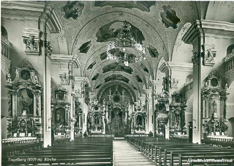 Cartoline postali: Engelberg - Kirche + 1933 – Usato da Emmenbrücke venduto da teestube