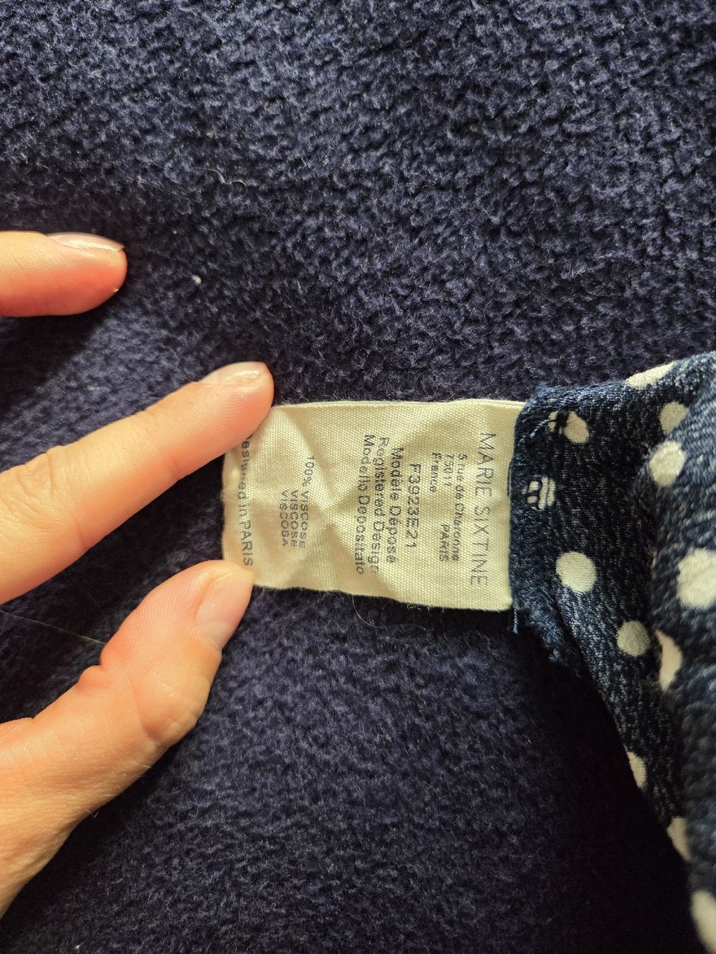 Tute: Short Navy Blue & White Polka Dots Jumpsuit – Usato da Zürich venduto da can_2jj8 3