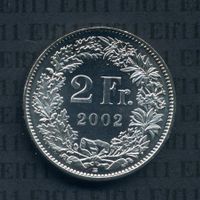 CHF___2.00 2002 stgl *nigelnagelneu! 2 Franken