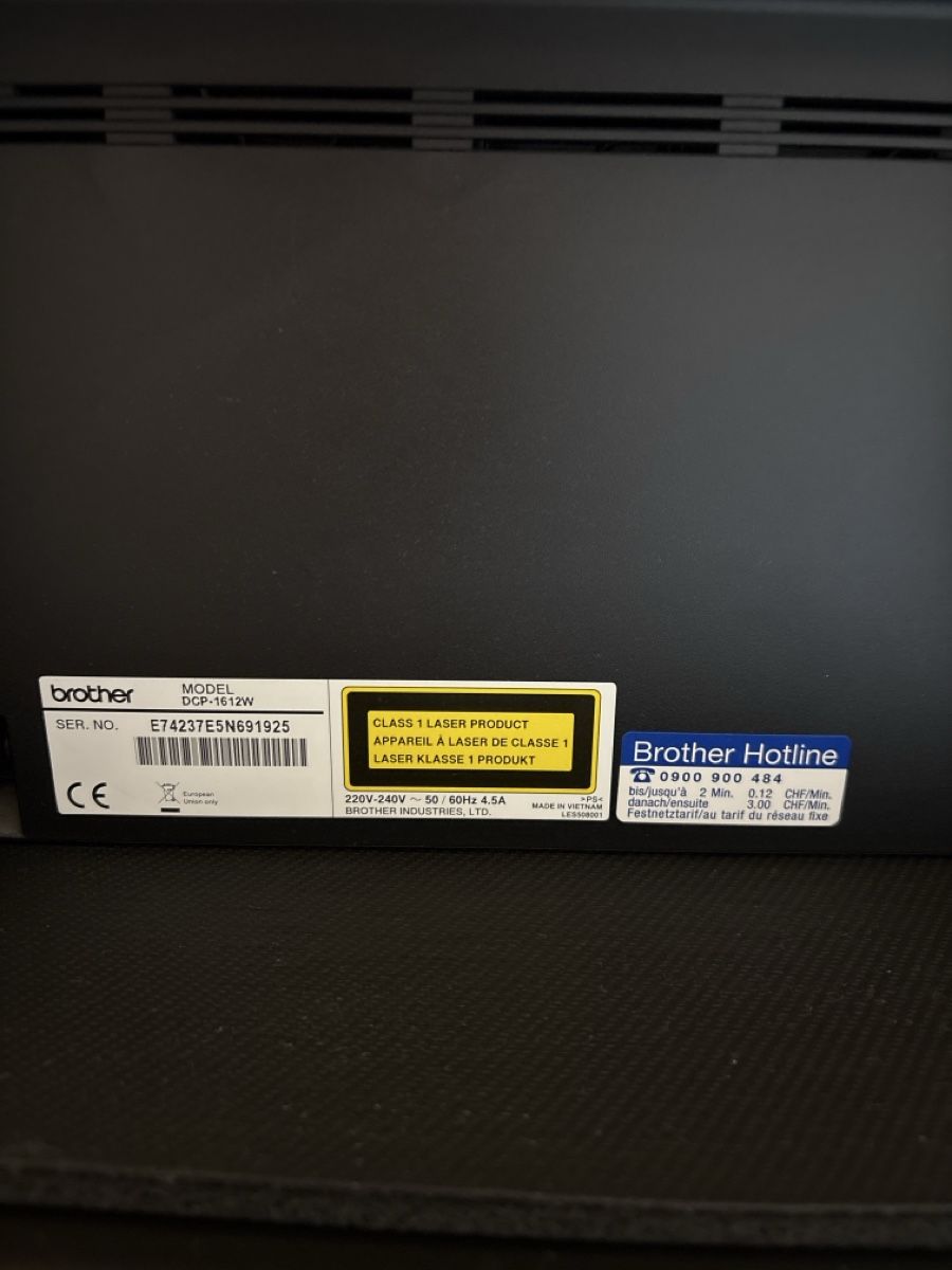 Brother Drucker: Laserdrucker Brother DCP-1612W WLAN  – Gebraucht aus Uitikon Waldegg von Tatawlk 2