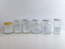 Grosse Einmachgläser Konfitüre Vorratsgläser 6 Stüc