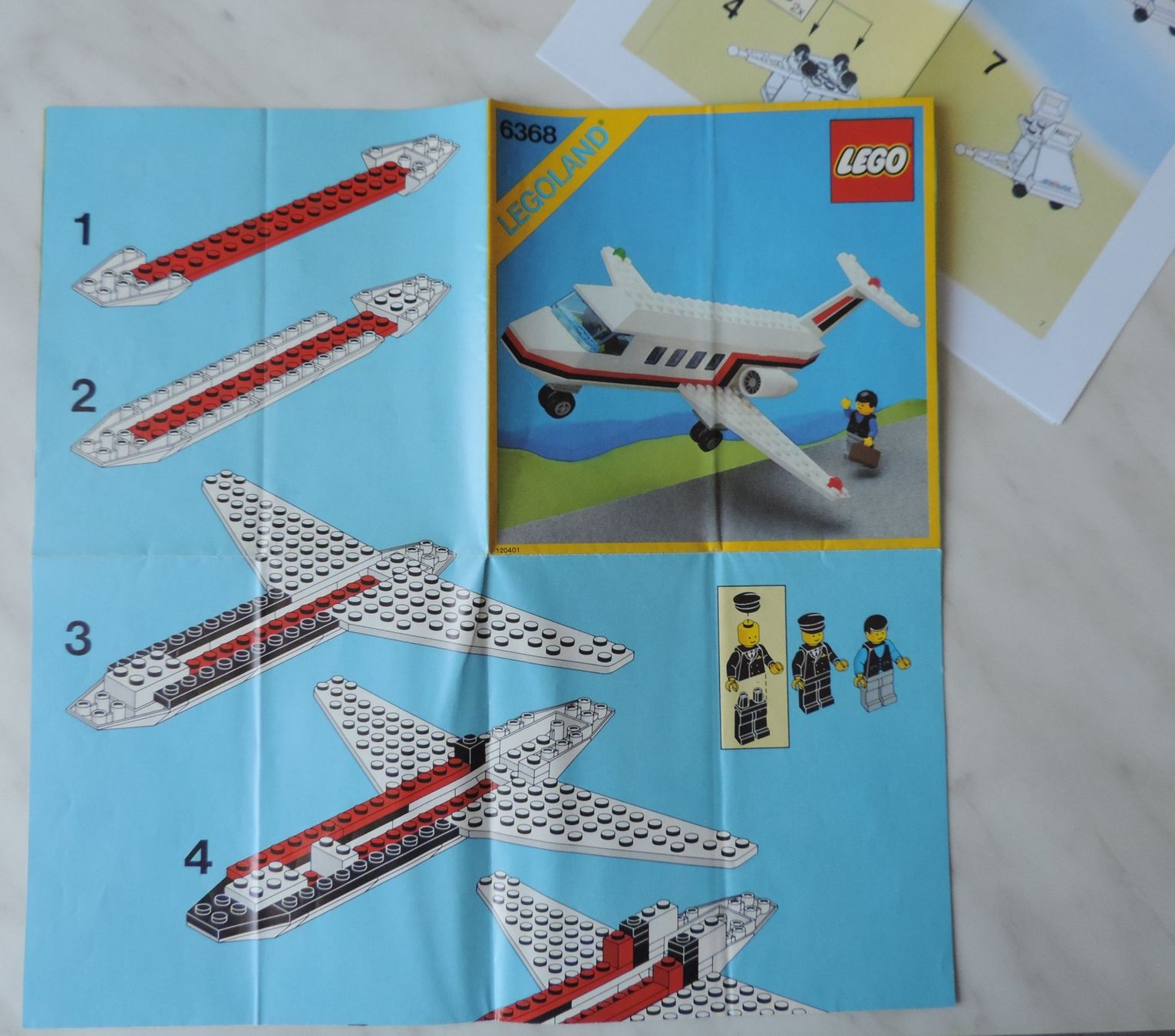 Lego Giocattoli: Passagier Flugzeug, Set 6368 (1985) – Usato da Burgdorf venduto da ursla50 4