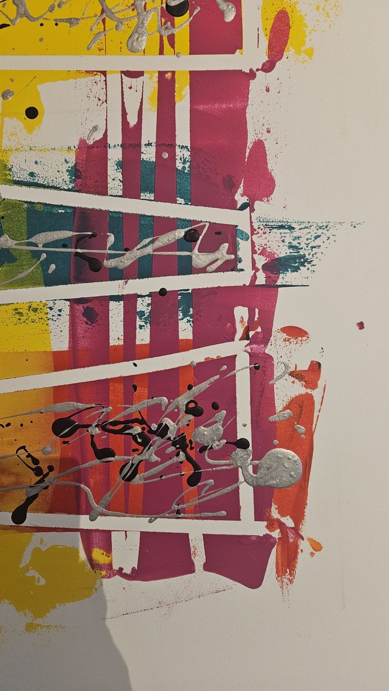 Dipinti: Tableau abstrait moderne coloré – Nuovo (secondo la descrizione) da Le Locle venduto da fab_c9hh 5