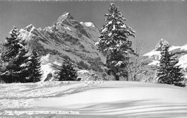 Braunwald (GL) – Winteransicht mit Ortstock und Hoher Turm