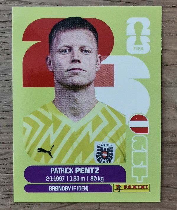 Panini Sammelbilder & Trading cards: Patrick Pentz AUT 3 Panini FIFA World Cup 2026 – Neu (gemäss Beschreibung) aus Wilen b. Wollerau von morethanmusic
