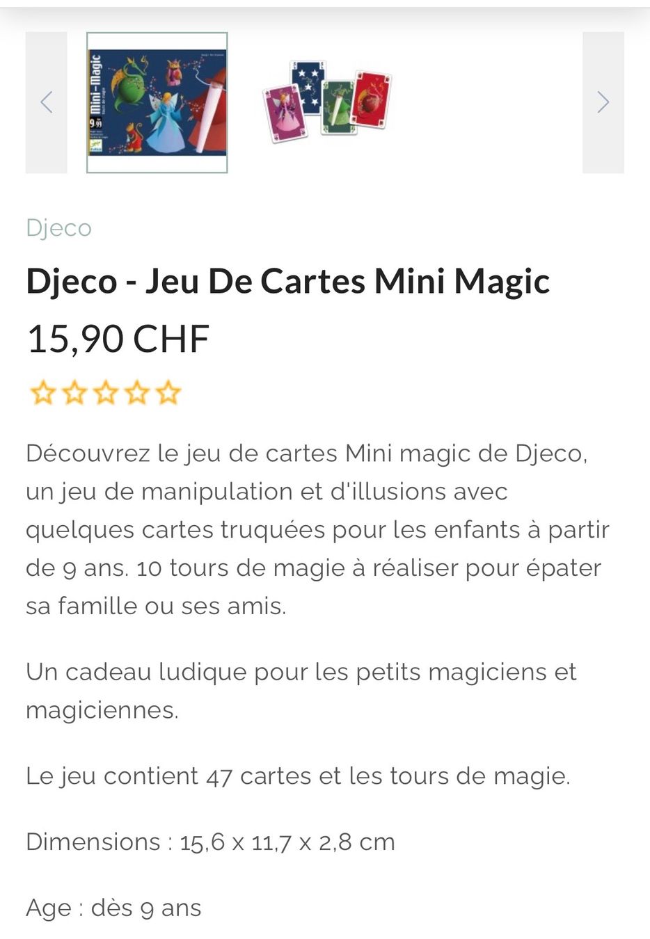 Djeco Jeux: Djeco - Cartes mini magic – D'occasion à Le Crêt-p-Semsales par staglione69 3