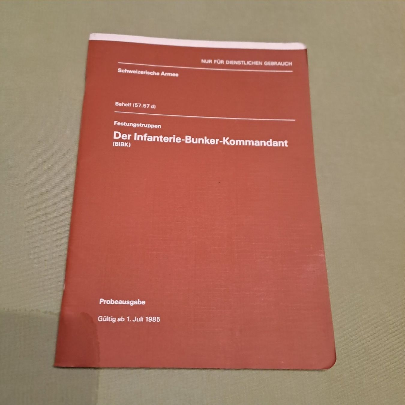 Libri: Der Infanterie-Bunker-Kommandant – Nuovo (secondo la descrizione) da Gipf-Oberfrick venduto da Mig_29