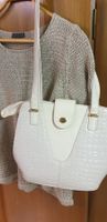vintage Handtasche weiss