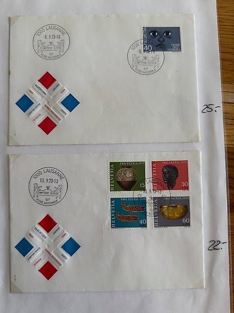 Tutti i francobolli: Collection timbres CH + intern. Pro Patria, Pro Juvent, FDC – Usato da Cheyres venduto da fra_s5v7 1