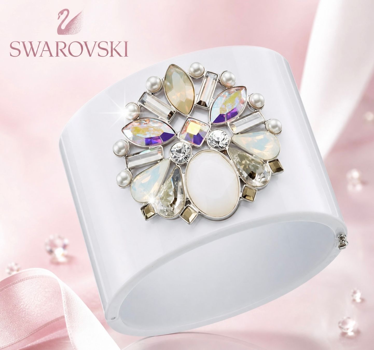 Swarovski Bracciali & Braccialetti: Swarovski statement Cuff original und limitiert – Nuovo (secondo la descrizione) da Kirchleerau venduto da Piroska05