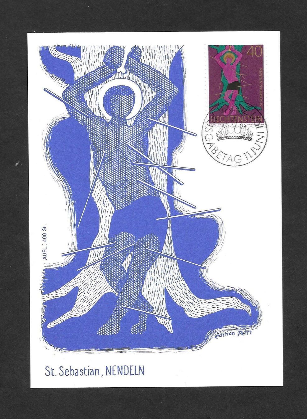 Alle Briefmarken: Liechtenstein Pén Maximumkarte 480 ET 11.6.1971 – Neu (gemäss Beschreibung) aus Olten von clotaldi