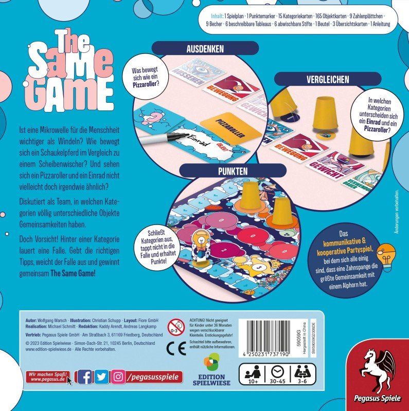 Pegasus Spiele Giochi: Spiel The Same Game – Nuovo e nell'imballaggio originale da Uster venduto da Ludit 1