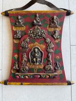 Alter Wandbehang aus Holz von MAITREYA, BUDDHA DER ZUKUNFT