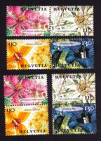2001_1029-1032_Blumen-Block_ALLE 4 ZUSAMMENDRUCKE komplett !