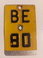 Velonummer BE 80 Mofanummer plaque Mofa