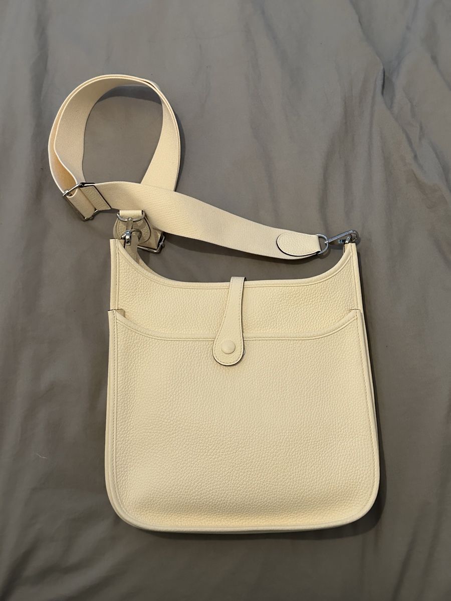 Hermès Borse da donna: Hermes Evelyne 29 Nata Color, Palladium hardware – Usato da Nyon venduto da My_wardrobe 5