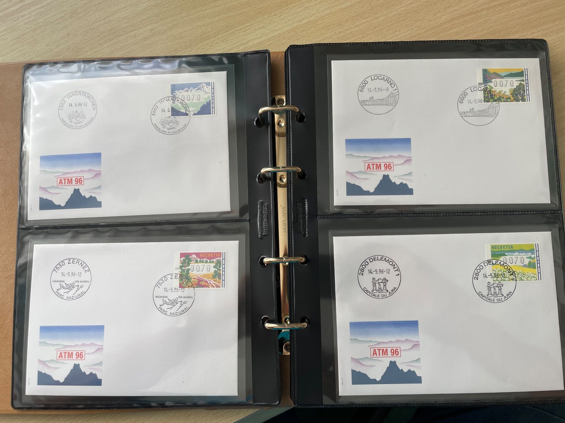 Alle Briefmarken: Magnifique classeur ouatiné à thème – Gebraucht aus Sonceboz-Sombeval von Comment2 4