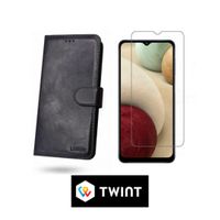 Google Pixel 7A Leder Tasche mit panzerglass