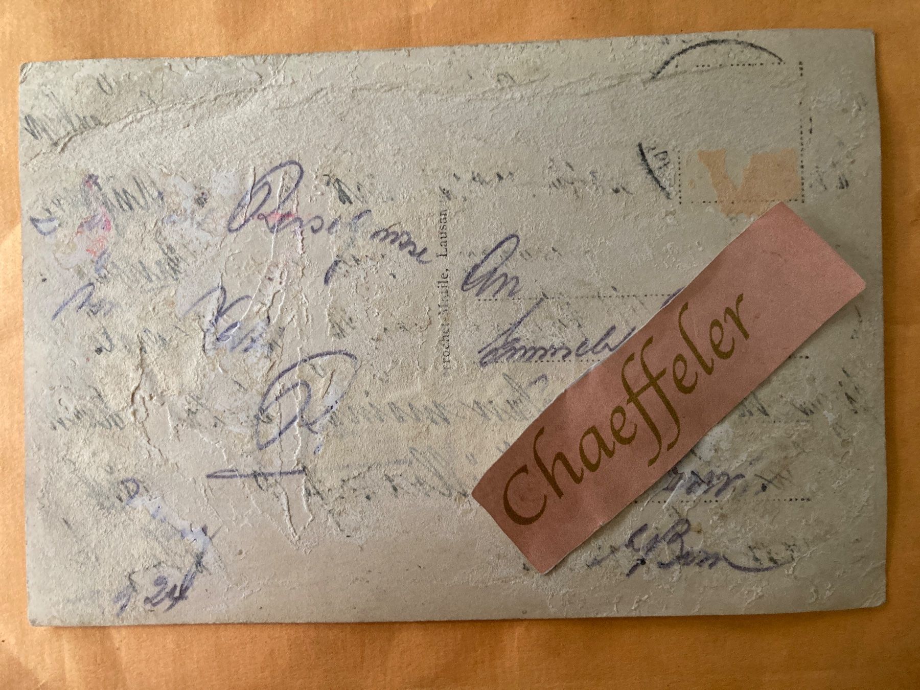 Cartes postales: 1924 Bellinzona - Castello Unterwalden – Défectueux à Zürich par Chaeffeler 1
