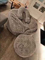 XXL Sitzsack mit Sitzhocker