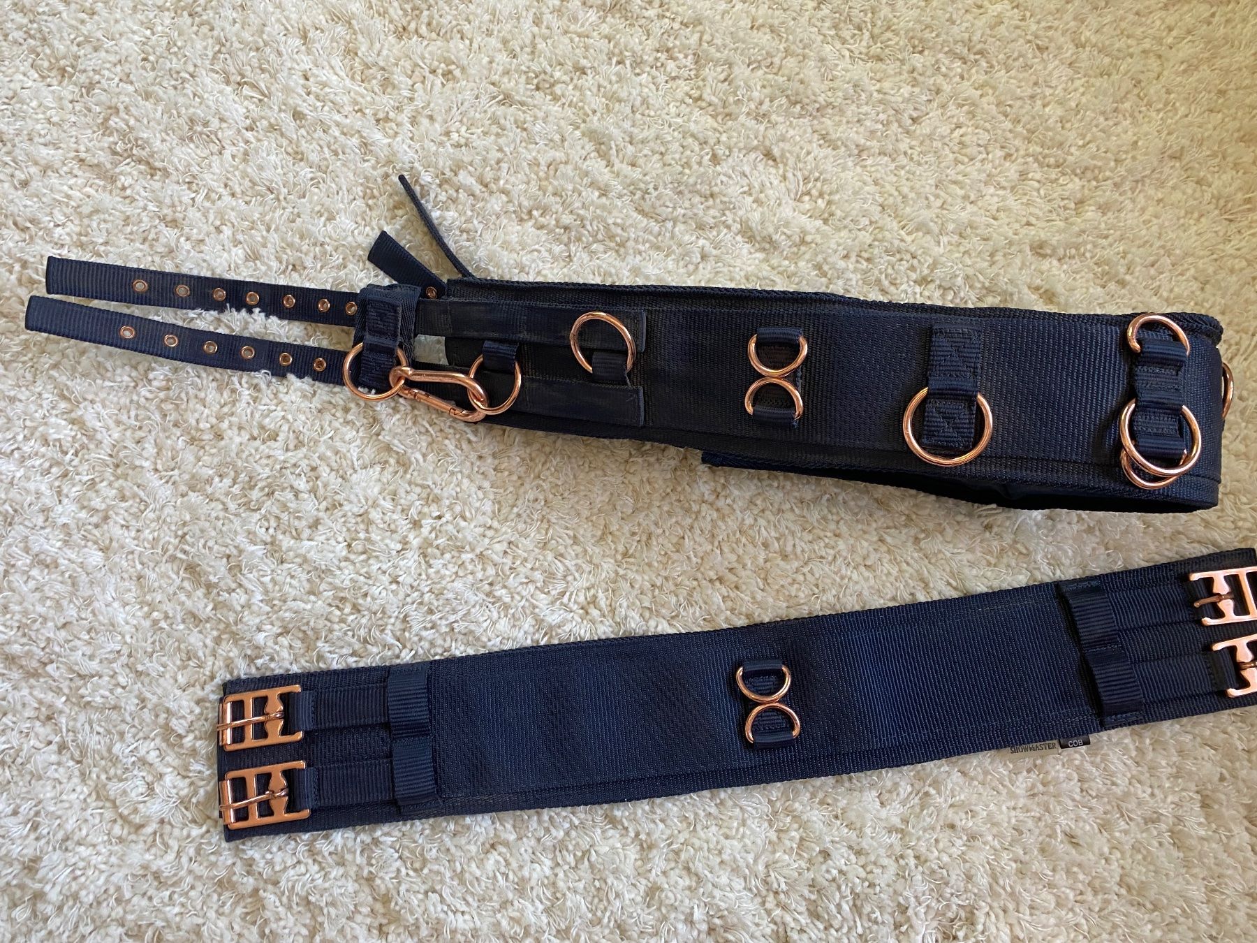 Briglie & Cavezze: Showmaster Longiergurt Komfort - Navy - Cob – Usato da Wohlen AG venduto da Robballantine 1