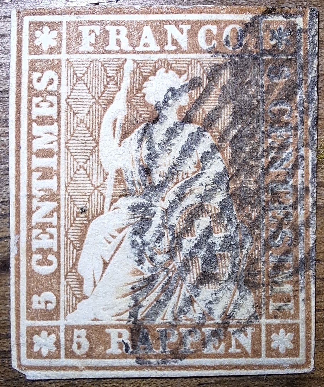 Alle Briefmarken: Strubel 22C Kat. 150 – Gebraucht aus Balgach von SIMEON27