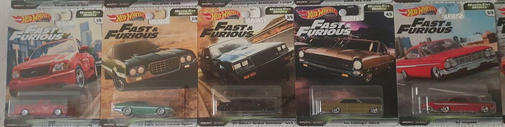HOT WHEELS 1/64 🇨🇵 Fast And Furious , Motor City Muscle ford gran