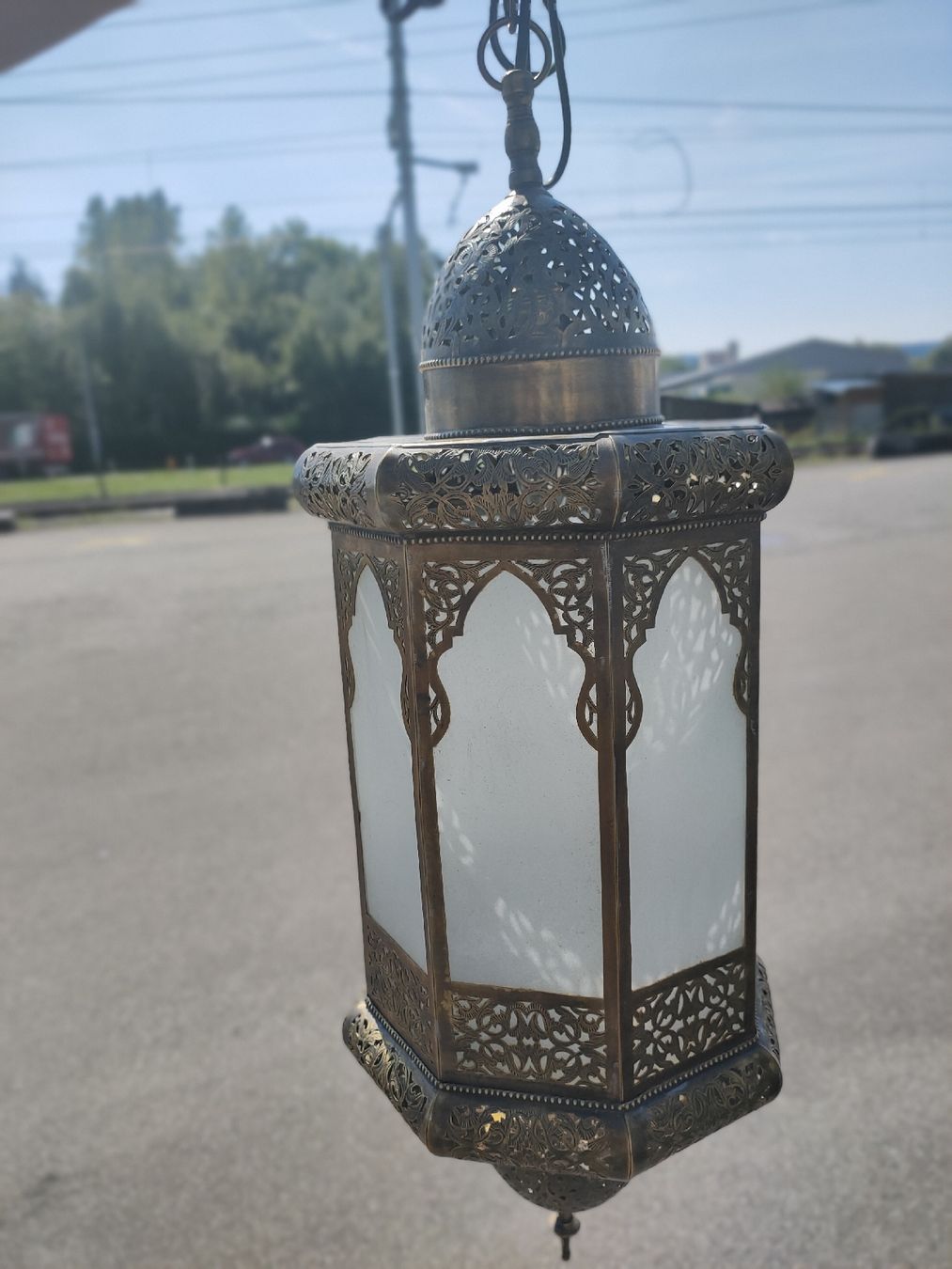 Lampen: Orientalische Hängelampe, Messing, Glas, Herbstdeko! – Neu (gemäss Beschreibung) aus Kreuzlingen von Annig-56 2