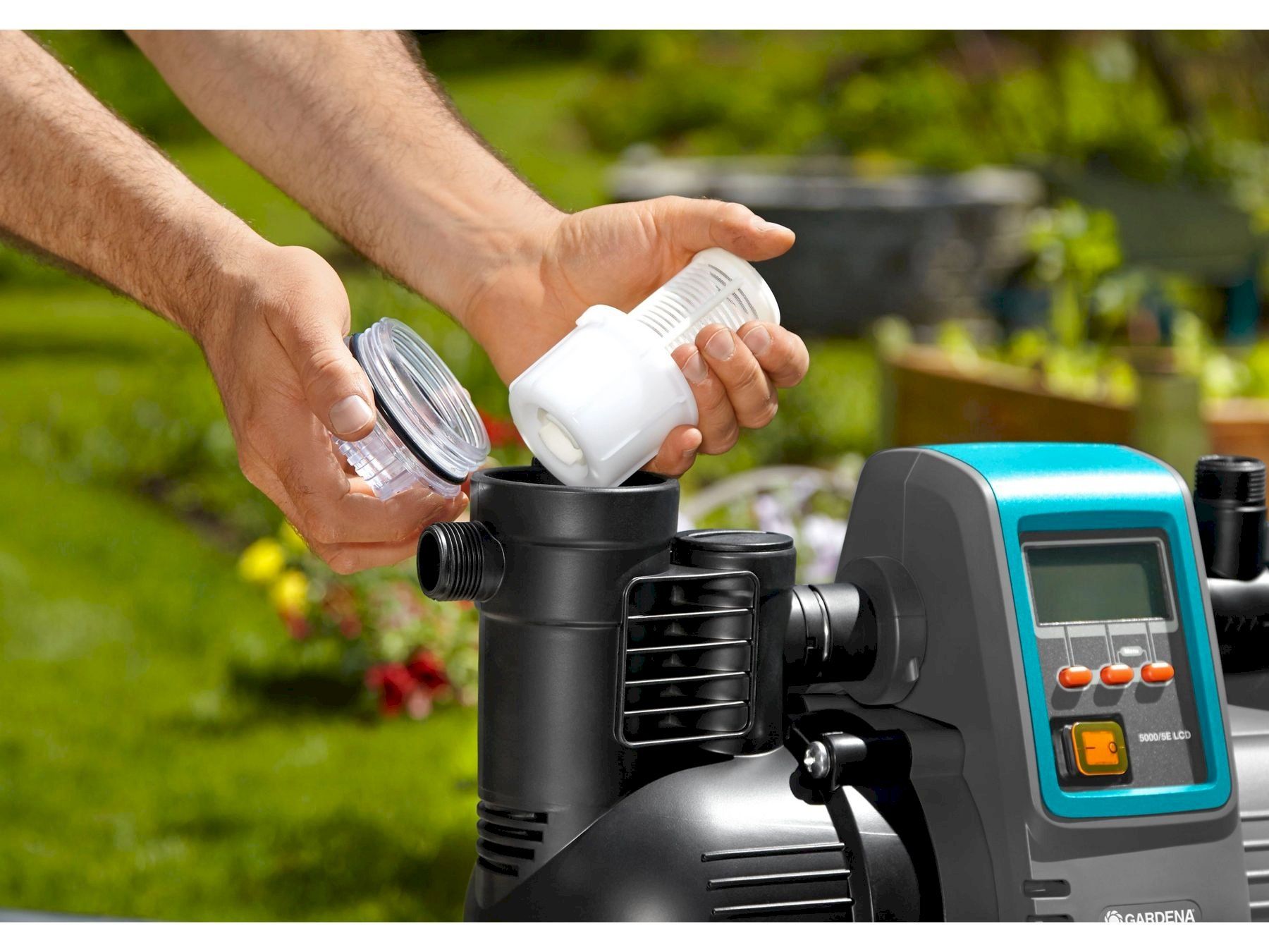 Annaffiatura & Irrigazione: Gardena 5000/5 LCD Haus- Gartenautomat – Nuovo e nell'imballaggio originale da Bottighofen venduto da zaap 5