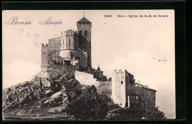 Ansichtskarten: AK Sion, Eglise de N.-D. de Valére – Gebraucht aus Berlin von bartko-reher