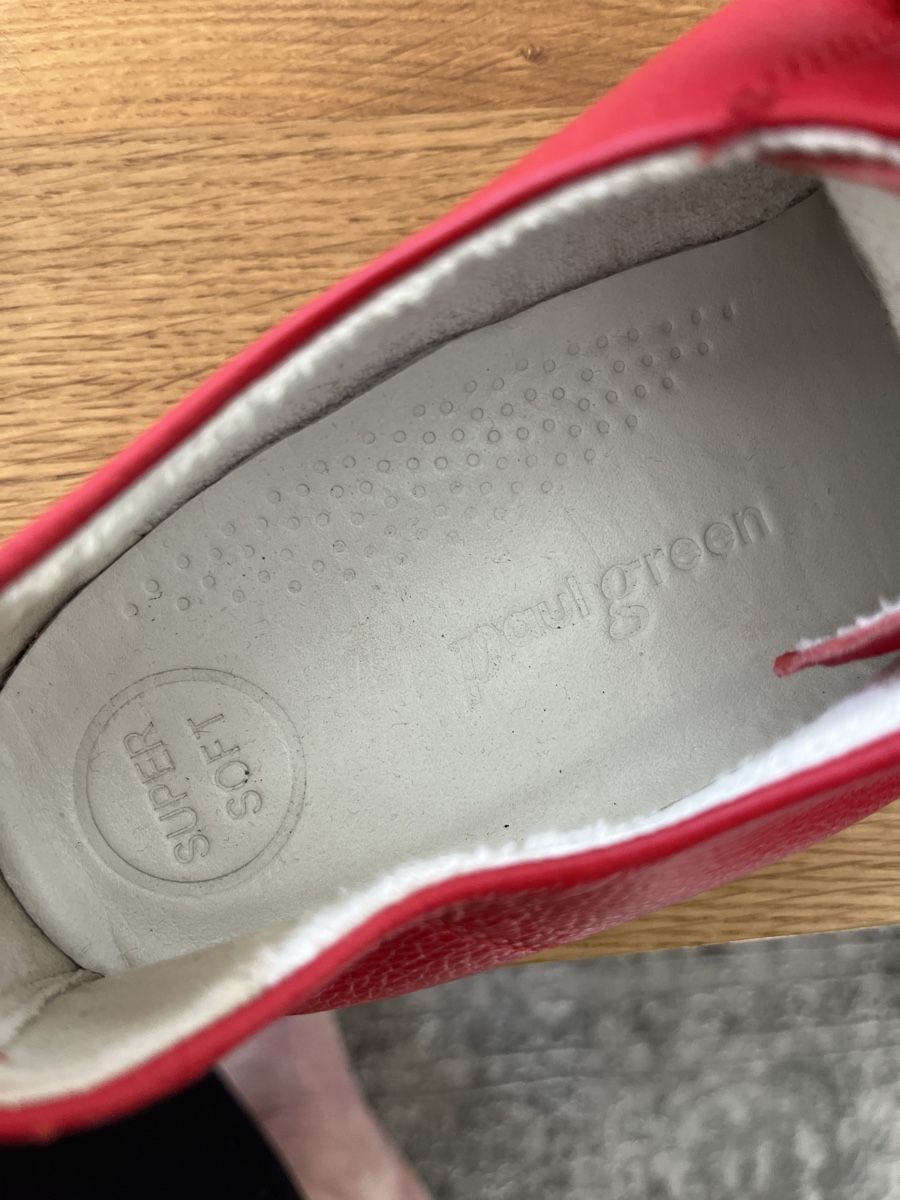 Paul Green Damenschuhe: Rote Paul Green Ledersneaker Gr. 41 – Gebraucht aus Nänikon von Delonghi 1