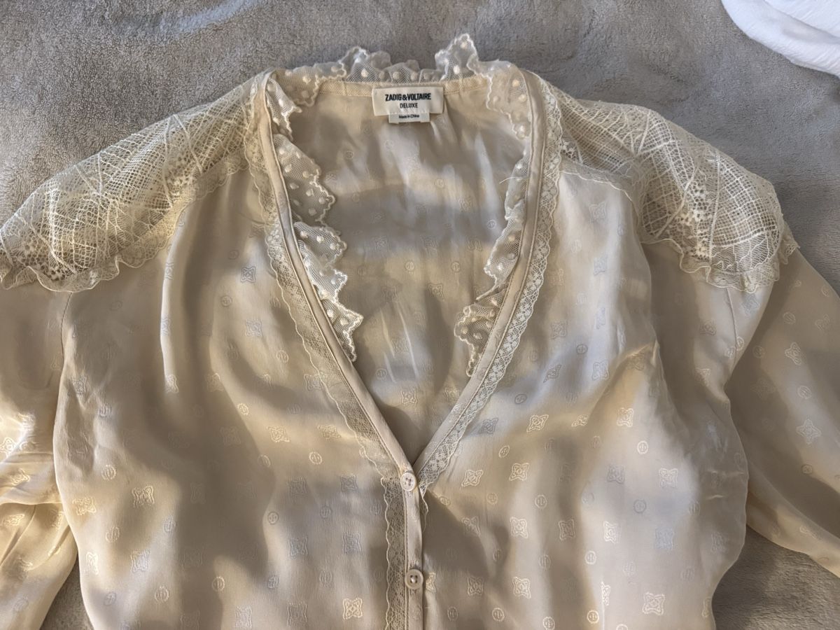 Zadig & Voltaire Chemisiers: Zadig & Voltaire Deluxe Bluse cremefarben Grösse S  – D'occasion à Solothurn par jgu_xfz2 1