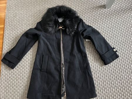 Schwarzer Wintermantel Chiara Forthi, Grösse 36, Neu!