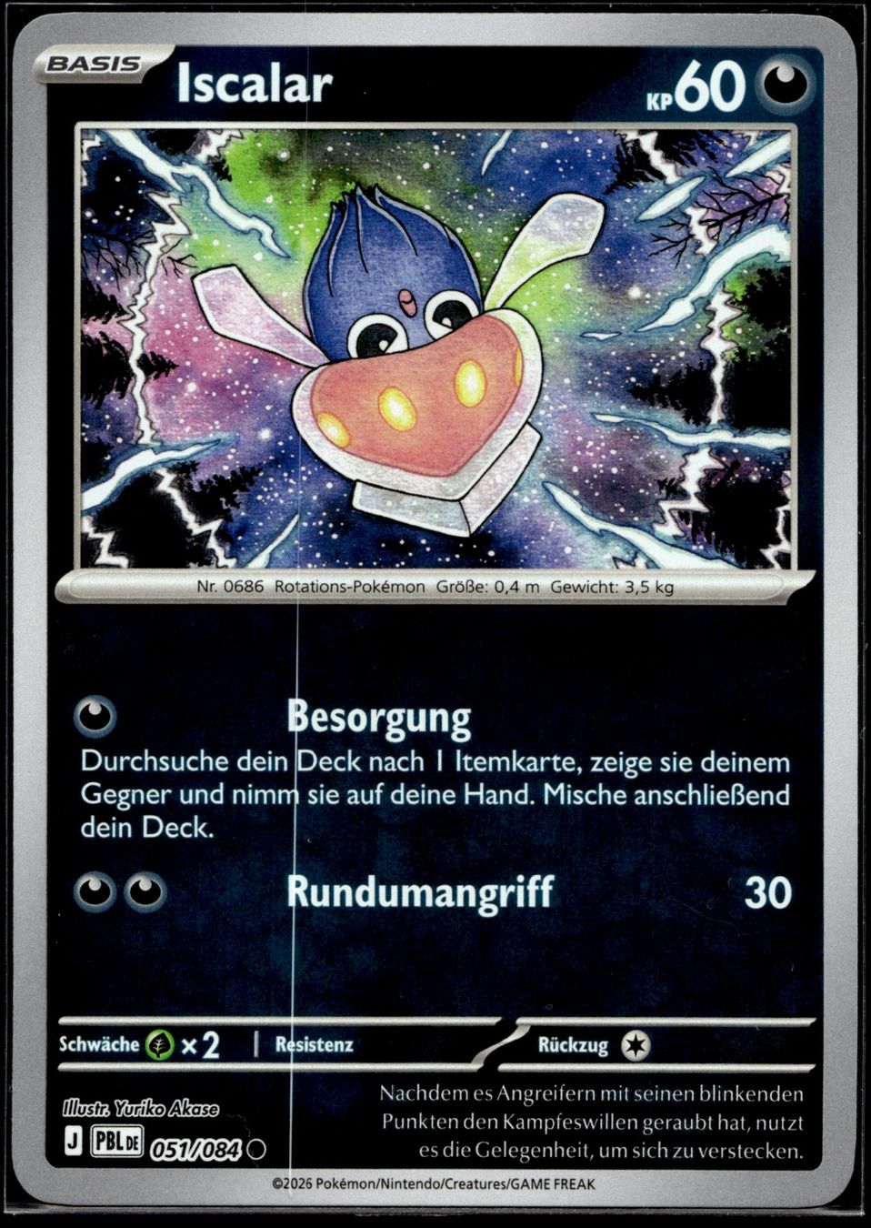 Pokémon Carte collezionabili: Iscalar (PBL DE 051/084) - Reverse Holo – Usato da Affoltern am Albis venduto da Chiesa_5