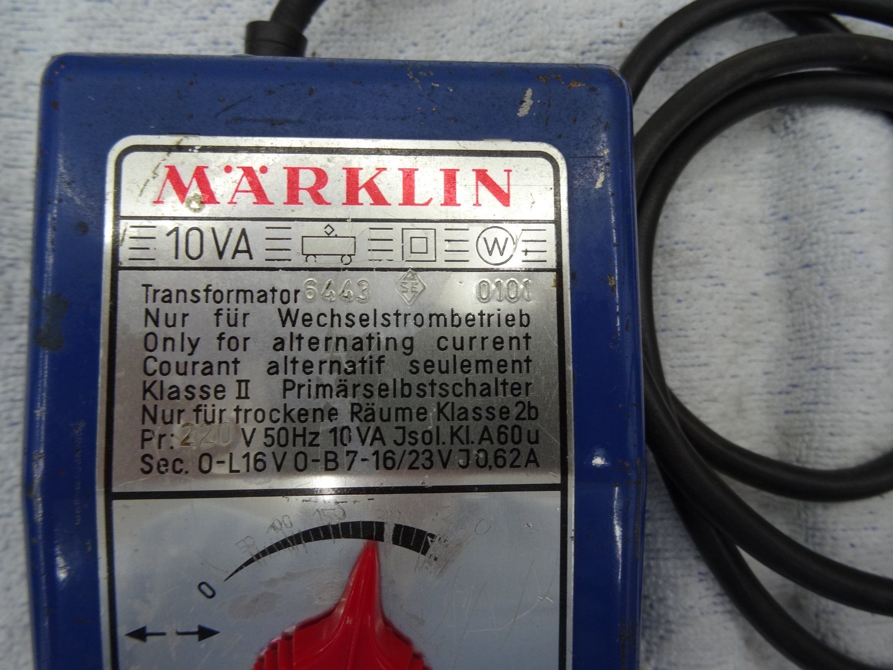 Märklin Modellini di ferrovie: Modellbahn Transformator Märkln 10VA – Usato da Kirchleerau venduto da Voni5 1