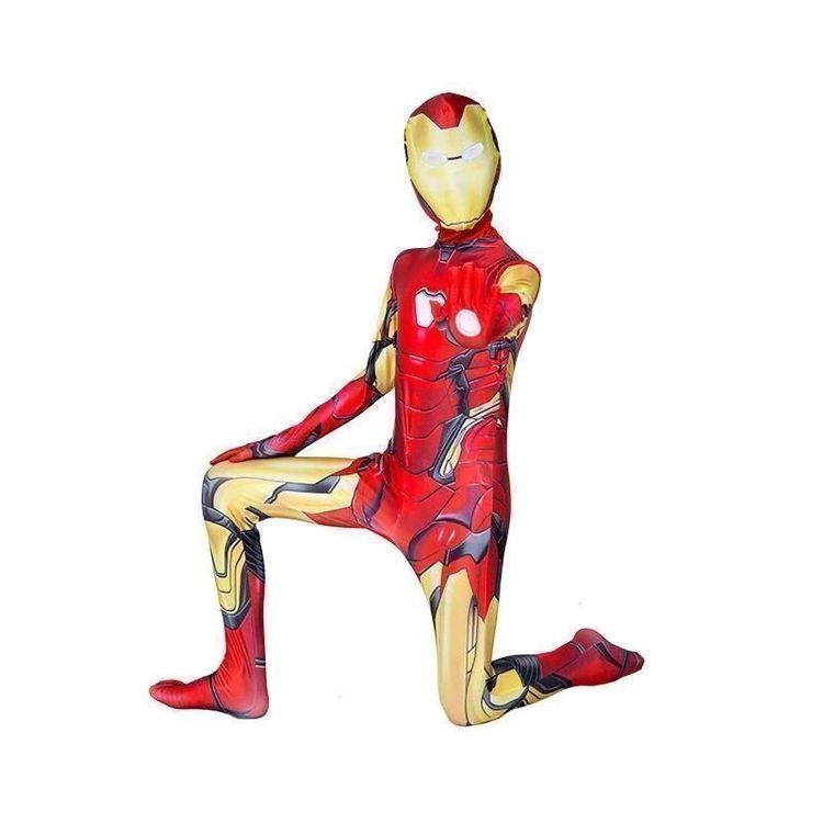 Gant Iron Man Enfant Avec LED – Cosplay Accessoire Déguisement – Caoutchouc 27 Cm – Dès 4 Ans