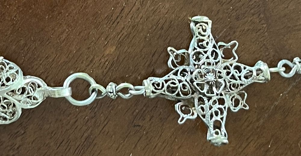 Autres bijoux: Antiker Rosenkranz, Filigran Silber  Emaille – D'occasion à Stetten AG par Brissago25 5